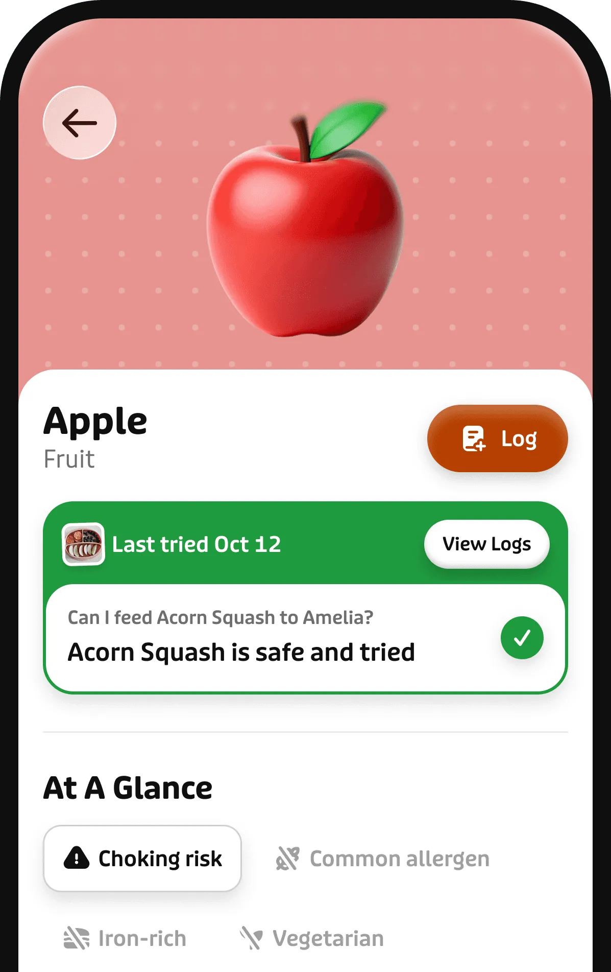 Tummi app screenshot